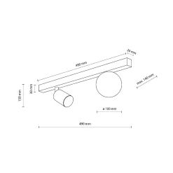 Lampa sufitowa VOX 2 (10000) - TK Lighting