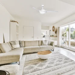 Lampa sufitowa wentylator biała 18W (19133) - Zambelis