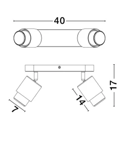 Lampa sufitowa wewnętrzna YAPACANI (LE44975) - Luces Exclusivas