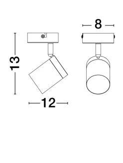 Lampa sufitowa wewnętrzna AGUAYTIA (LE44978) - Luces Exclusivas