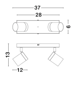 Lampa sufitowa wewnętrzna AGUAYTIA (LE44981) - Luces Exclusivas