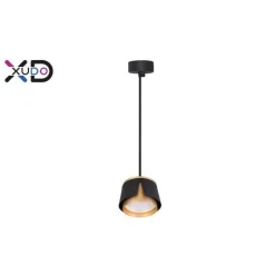 Lampa sufitowa x1 GX53 czarna+złota (XD-IK257B) - Xudo