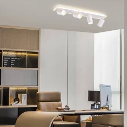 Lampa sufitowa z pilotem Parma 4xGU10 + LED (LP-0612/4C WH) - Light Prestige