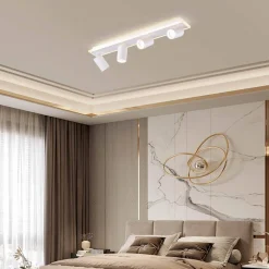 Lampa sufitowa z pilotem Parma 4xGU10 + LED (LP-0612/4C WH) - Light Prestige