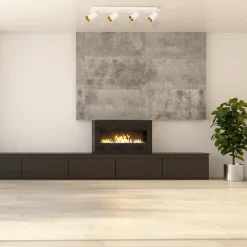 Lampa sufitowa z pilotem Parma 4xGU10 + LED (LP-0612/4C WH) - Light Prestige