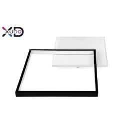 Lampa sufitowa z pilotem LED 27W 45x35cm czarny CCT (XD-LA100) - Xudo