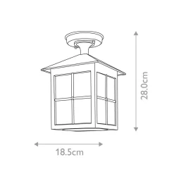 Lampa sufitowa zewnętrzna Winchester (BL18A-BLACK) - Elstead Lighting