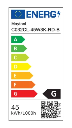 Lampa sufitowa Zon (C032CL-45W3K-RD-B) - Maytoni