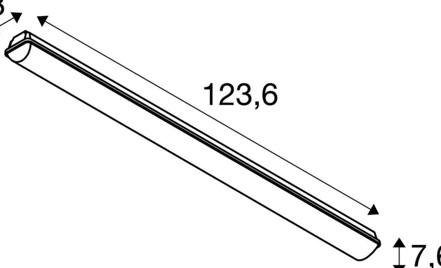 Lampa techniczna WATERPROOF V DALI 1200, 36 W (1007493) - SLV