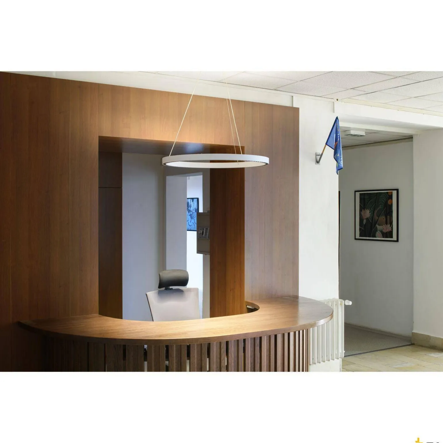 Lampa świecąca góra/dół ONE CUBE UP/DOWN 4000 K, DALI 2, Touch, biała (1007672) - SLV