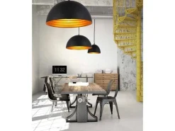 Lampa wiszaca Modena 18 black/gold (FB6838-18 BK/GO) - Azzardo - żyrandol
