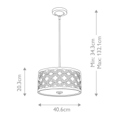 Lampa wisząca Arabella (GN-ARABELLA-P-M) - Elstead Lighting