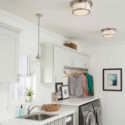 Lampa wisząca Baskin (FE-BASKIN-P-B-PN) - Elstead Lighting