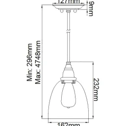 Lampa wisząca Matrimonio (DL-MATRIMONIO1MP) - Elstead Lighting