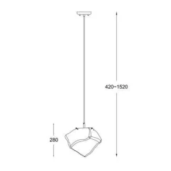LAMPA WISZĄCA - ROCK (P0488-01B-U8AC) - Zuma Line