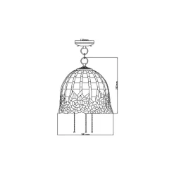Lampa wisząca Rosecliffe (QZ-ROSECLIFFE-P) - Elstead Lighting