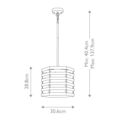 Lampa wisząca Shoal (SHOAL-1P) - Elstead Lighting