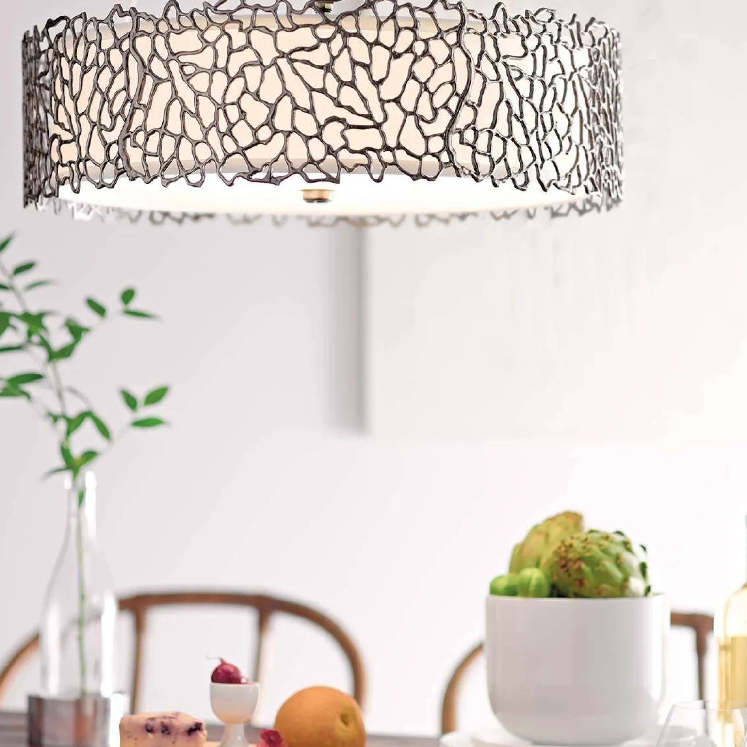 Lampa wisząca Silver Coral (KL-SILVER-CORAL-P-A) - Elstead Lighting