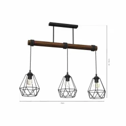 Lampa wisząca ACERO 3xE27 (MLP7888) - Milagro