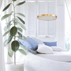 Lampa wisząca ALCHEMY LED złoty alabaster 60 cm (ST-MD2407) - Step into Design