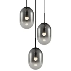 Lampa wisząca ALIAS BLACK 3 koło (ML0320) - Milagro
