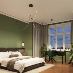 Lampa wisząca ALVAR 1 czarny LED 3000K (TH.545) - Thoro Lighting