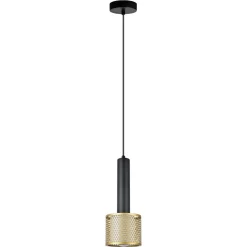 Lampa wisząca Amo złoto-czarna 1xE27 (LP-0702/1P GD) - Light Prestige