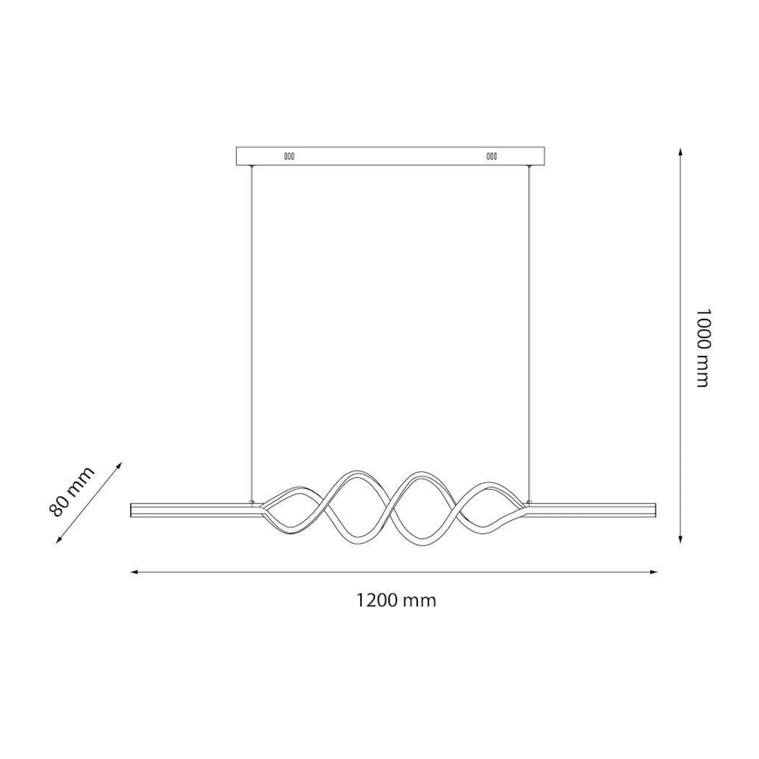 Lampa wisząca ANCONA 36W LED 4000K (ML1575) - Milagro