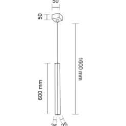 Lampa wisząca AOMORI (czarny) (7986) - Shilo