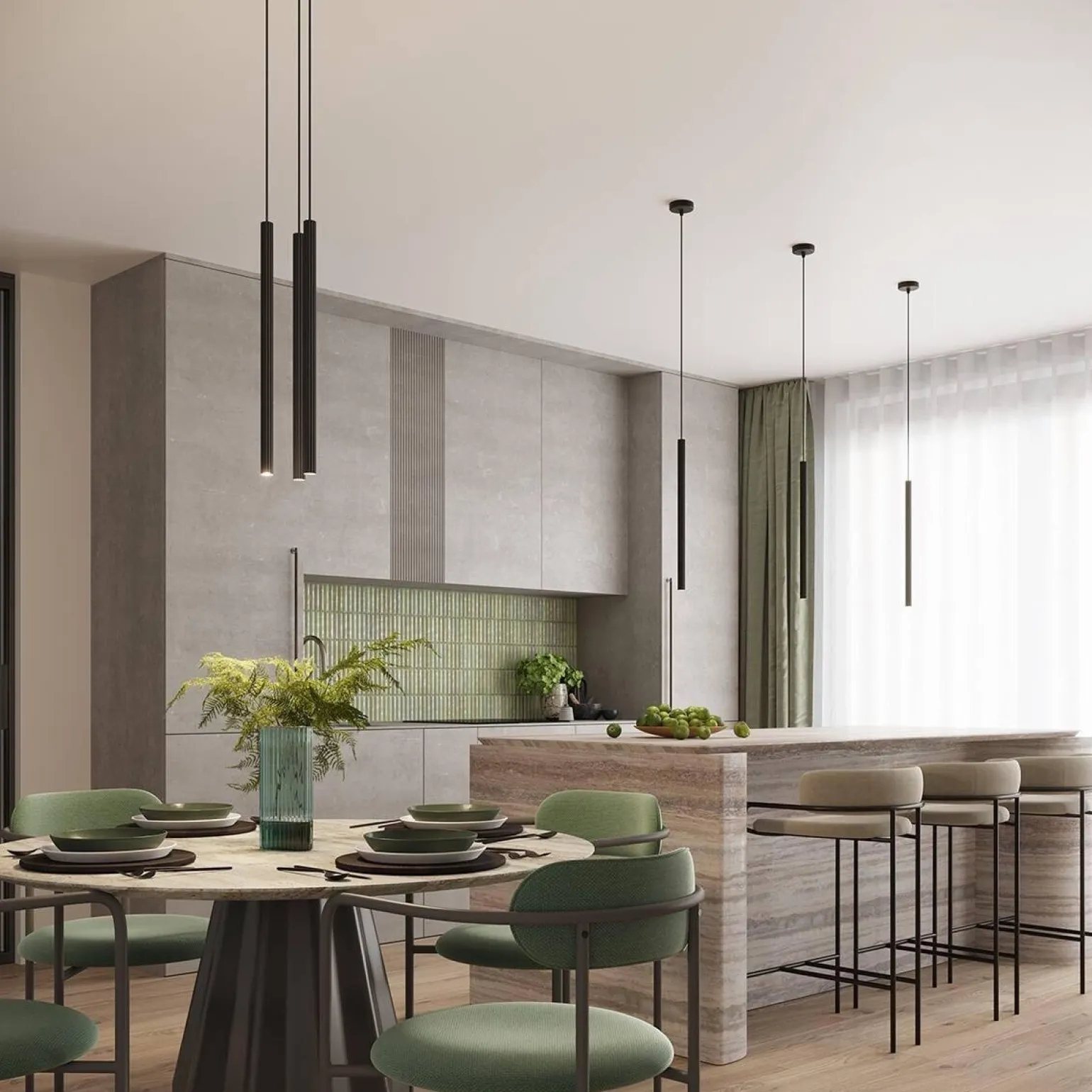 Lampa wisząca ARCHE 3P czarna (SL.1341) - Sollux Lighting