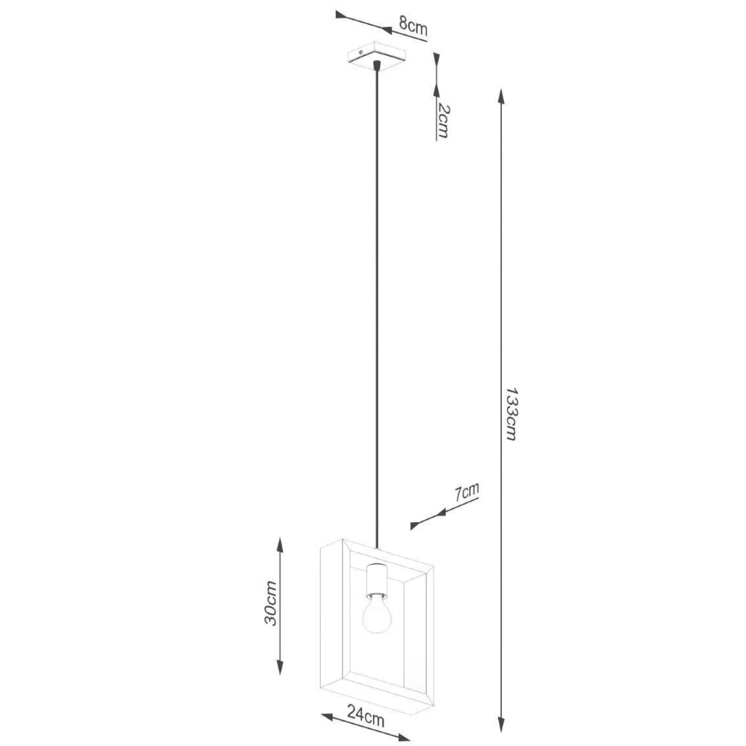 Lampa wisząca ARIES biała (SL.1312) - Sollux Lighting