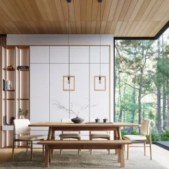 Lampa wisząca ARIES naturalne drewno (SL.1310) - Sollux Lighting