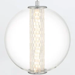 Lampa wisząca Atomo - 1 źródło światła - Polerowany chrom (QN-ATOMO-1P-PC) - Quintiesse