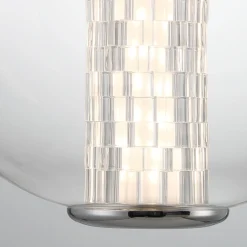 Lampa wisząca Atomo - 1 źródło światła - Polerowany chrom (QN-ATOMO-1P-PC) - Quintiesse