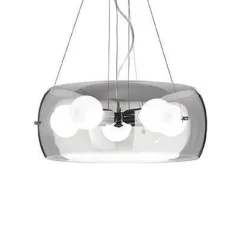 Lampa wisząca Audi kol. przydymione szkło (103983) Ideal Lux - żyrandol