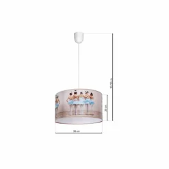 Lampa Wisząca BALLERINA 1xE27 (MLP4311) - Milagro