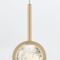 Lampa wisząca Barletta - 1 źródło światła - Szczotkowane złoto (QN-BARLETTA-1P-BG) - Quintiesse