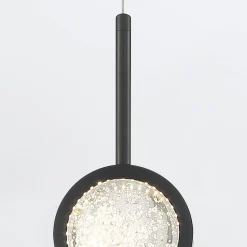 Lampa wisząca Barletta - 1 źródło światła - Matowa czerń (QN-BARLETTA-1P-BK) - Quintiesse