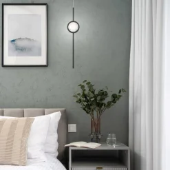 Lampa wisząca Barletta - 1 źródło światła - Matowa czerń (QN-BARLETTA-1P-BK) - Quintiesse