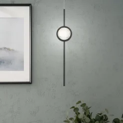 Lampa wisząca Barletta - 1 źródło światła - Matowa czerń (QN-BARLETTA-1P-BK) - Quintiesse