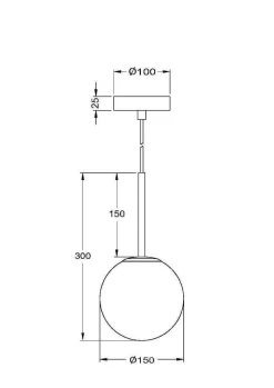 Lampa wisząca Basic form Ø15 czarna (MOD321PL-01B) - Maytoni