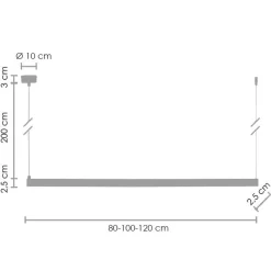 Lampa wisząca BEAM-100 LED (ST-8960-L100) - Step Into Design