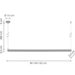 Lampa wisząca BEAM-80 LED (ST-8960-L80) - Step Into Design