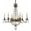 Lampa wisząca BELLINI kol. ANTYCZNY BRĄZ (FE/BELLINI/6) - Feiss- Elstead Lighting - żyrandol