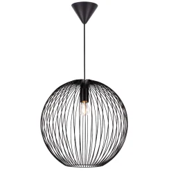 Lampa wisząca BERONI Nordlux E27 60W Metal Czarny