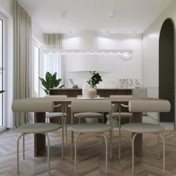 Lampa wisząca BISCUIT biała LED 4000K (TH.533) - Thoro Lighting