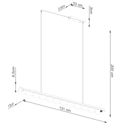 Lampa wisząca BISCUIT mocca LED 3000K (TH.562) - Thoro Lighting