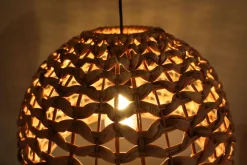 Lampa wisząca Boho ażurowa Hiacynt wodny 46x46x134cm (55874-017) - DIJK