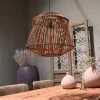 Lampa wisząca Boho bambusowa 38x38x132cm (55705-017) - DIJK