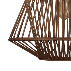 Lampa wisząca Boho bambusowa 38x38x132cm (55705-017) - DIJK